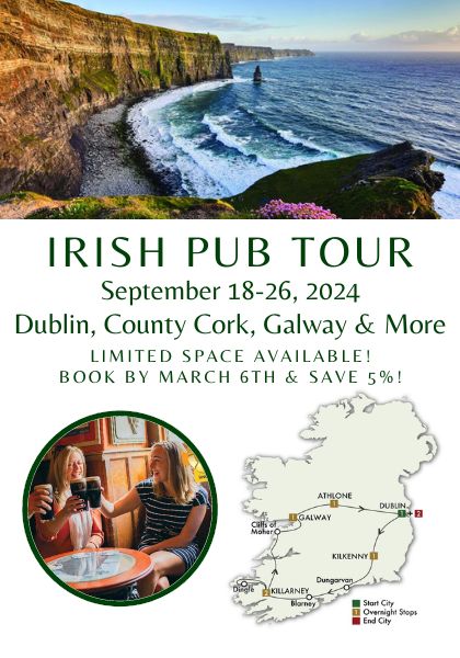 Irish Pub Tour website image